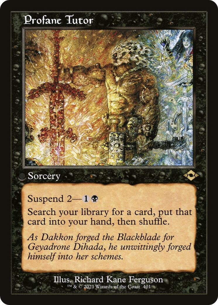 Image for Profane Tutor (Retro Frame) (401) [Modern Horizons 2] - Magic: The Gathering