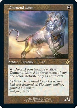Image for Diamond Lion (Retro Frame) (Foil Etched) (427) [Modern Horizons 2] - Magic: The Gathering