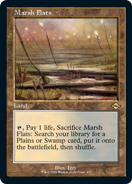 Image for Marsh Flats (Retro Frame) (Foil Etched) (437) [Modern Horizons 2] - Magic: The Gathering
