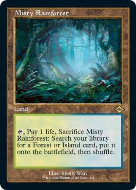 Image for Misty Rainforest (Retro Frame) (Foil Etched) (438) [Modern Horizons 2] - Magic: The Gathering
