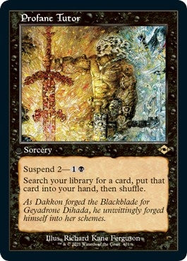 Image for Profane Tutor (Retro Frame) (Foil Etched) (401) [Modern Horizons 2] - Magic: The Gathering