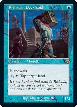 Image for Rishadan Dockhand (Retro Frame) (Foil Etched) (391) [Modern Horizons 2] - Magic: The Gathering