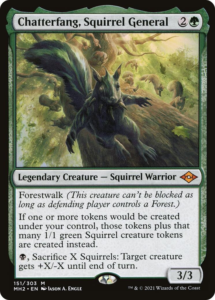 Image for Chatterfang, Squirrel General (151) [Modern Horizons 2] - Magic: The Gathering