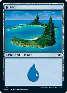 Image for Island (483) (Foil Etched) (483) [Modern Horizons 2] - Magic: The Gathering