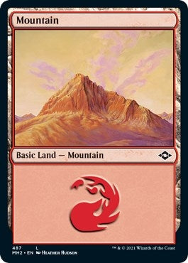 Image for Mountain (487) (Foil Etched) (487) [Modern Horizons 2] - Magic: The Gathering