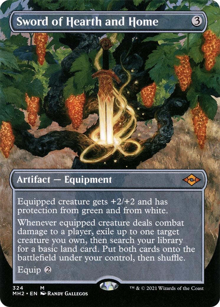 Image for Sword of Hearth and Home (Borderless) (324) [Modern Horizons 2] - Magic: The Gathering