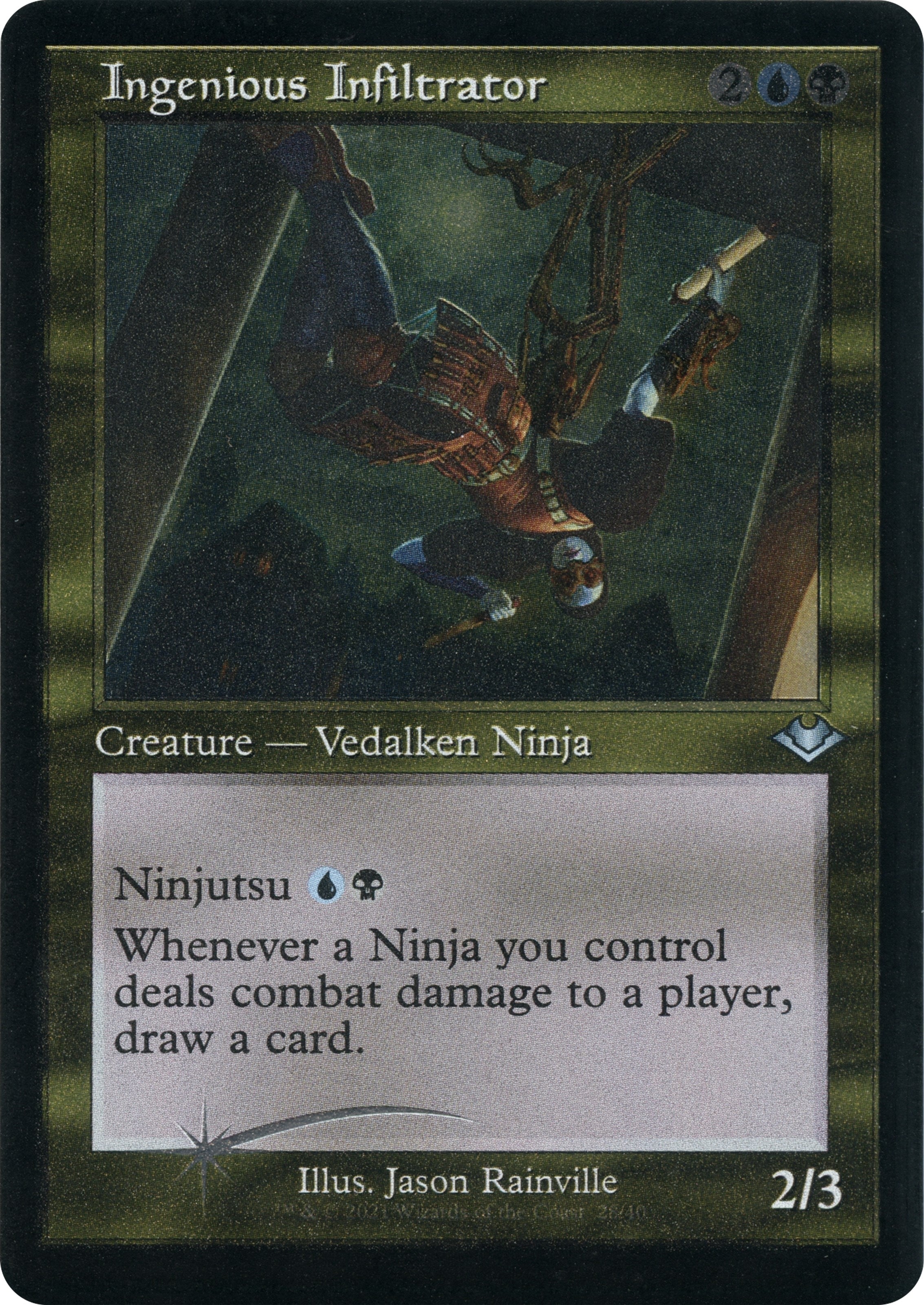 Image for Ingenious Infiltrator (Retro Frame) (Foil Etched) (28) [Modern Horizons] - Magic: The Gathering