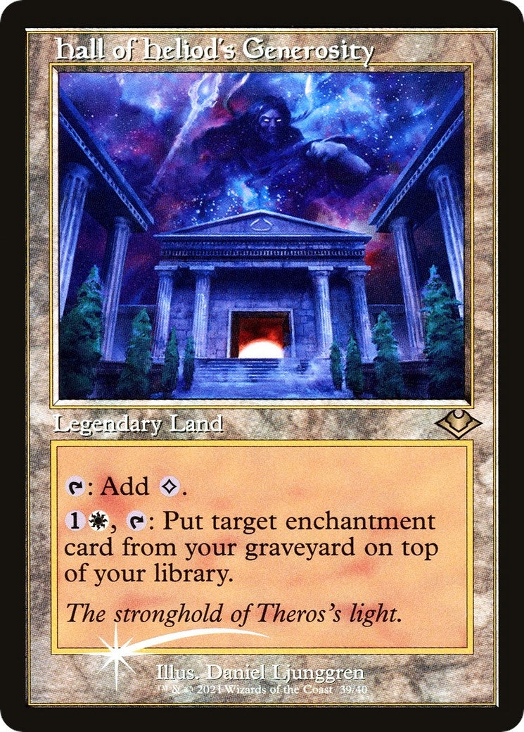 Image for Hall of Heliod's Generosity (Retro Frame) (39) [Modern Horizons] - Magic: The Gathering