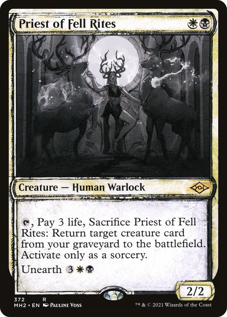 Image for Priest of Fell Rites (Showcase) (372) [Modern Horizons 2] - Magic: The Gathering