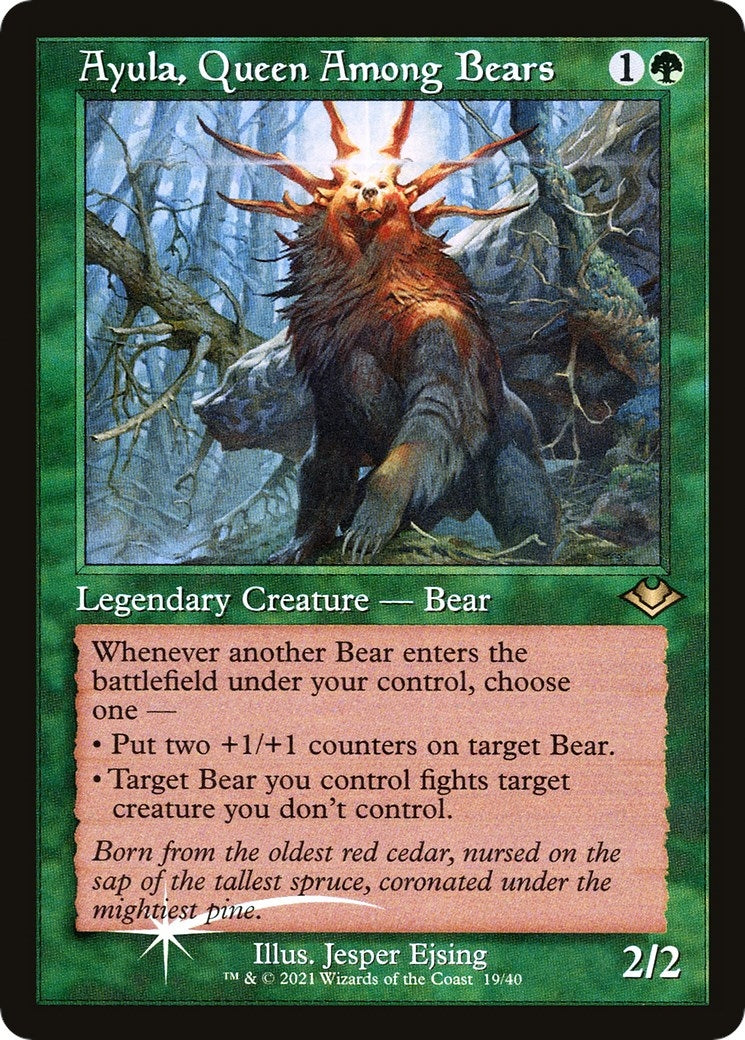 Image for Ayula, Queen Among Bears (Retro Frame) (19) [Modern Horizons] - Magic: The Gathering
