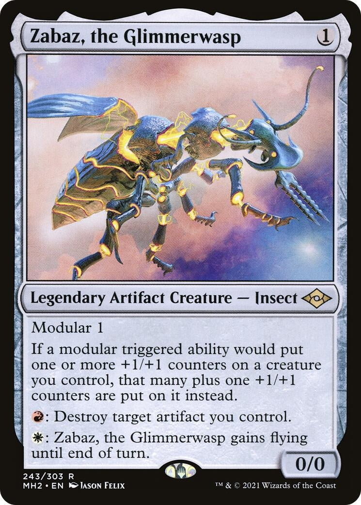 Zabaz, the Glimmerwasp (243) [Modern Horizons 2]