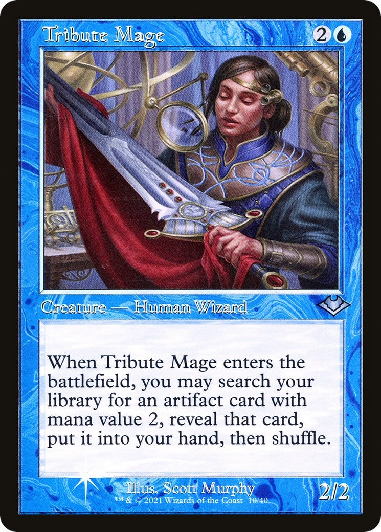 Image for Tribute Mage (Retro Frame) (10) [Modern Horizons] - Magic: The Gathering