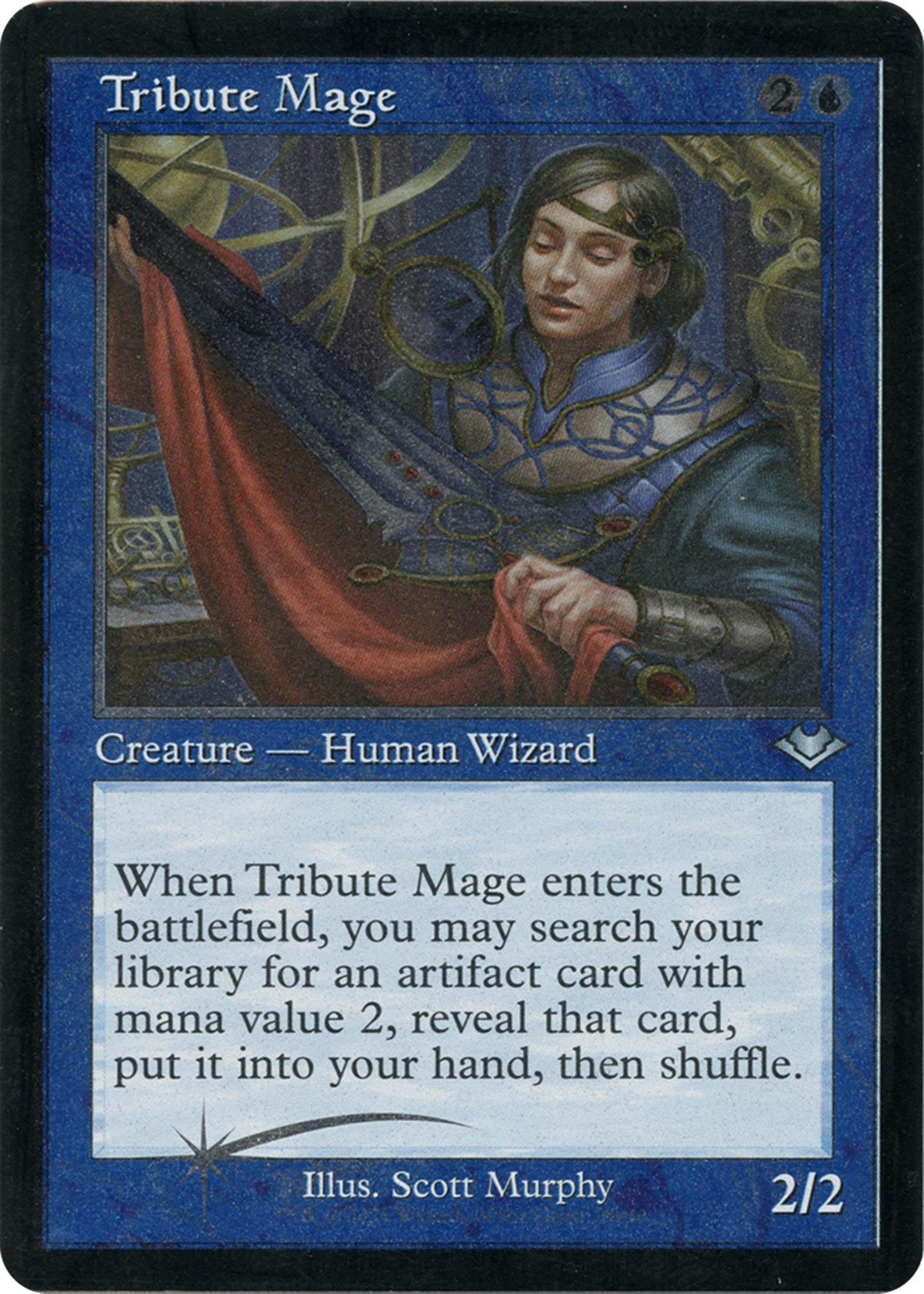 Image for Tribute Mage (Retro Frame) (Foil Etched) (10) [Modern Horizons] - Magic: The Gathering