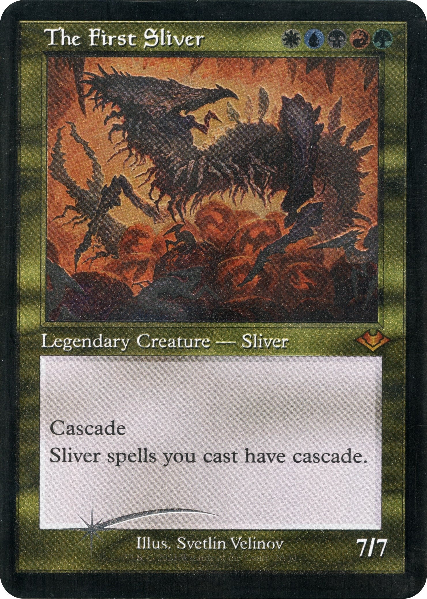 Image for The First Sliver (Retro Frame) (Foil Etched) (26) [Modern Horizons] - Magic: The Gathering