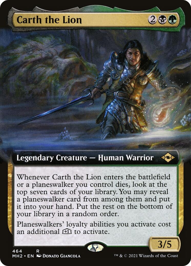Image for Carth the Lion (Extended Art) (464) [Modern Horizons 2] - Magic: The Gathering