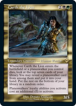Image for Carth the Lion (Retro Frame) (Foil Etched) (418) [Modern Horizons 2] - Magic: The Gathering