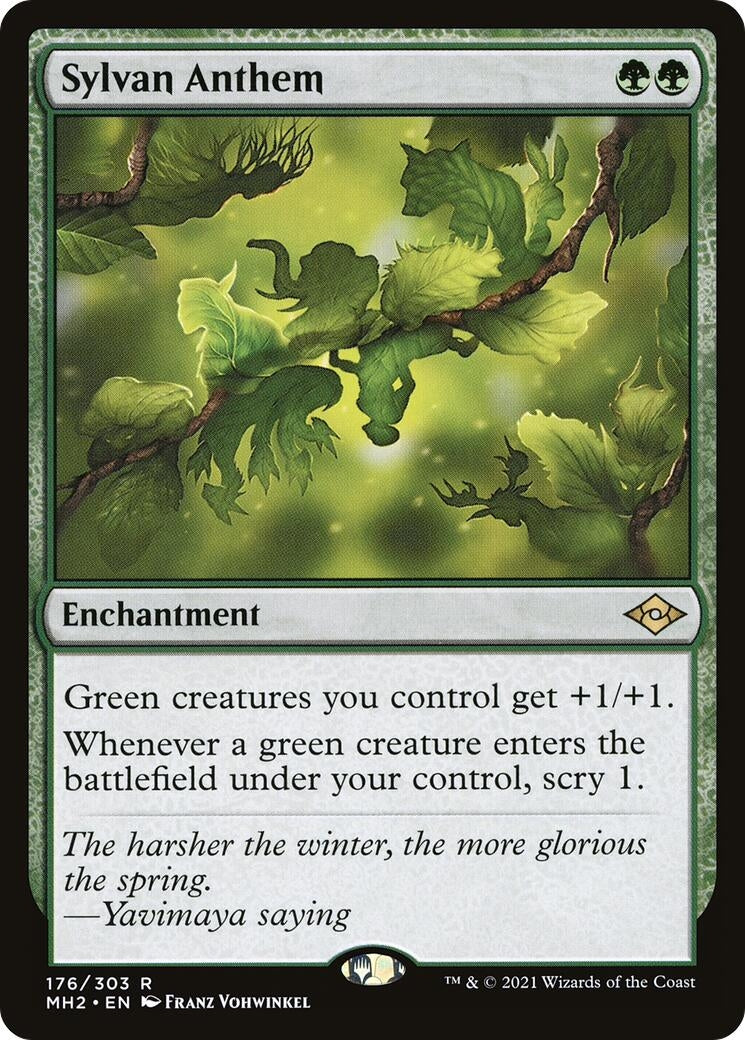 Image for Sylvan Anthem (176) [Modern Horizons 2] - Magic: The Gathering