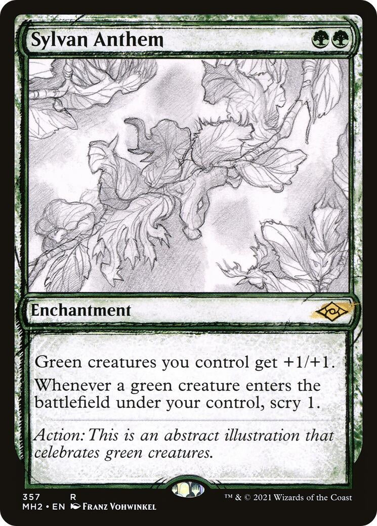 Image for Sylvan Anthem (Showcase) (357) [Modern Horizons 2] - Magic: The Gathering