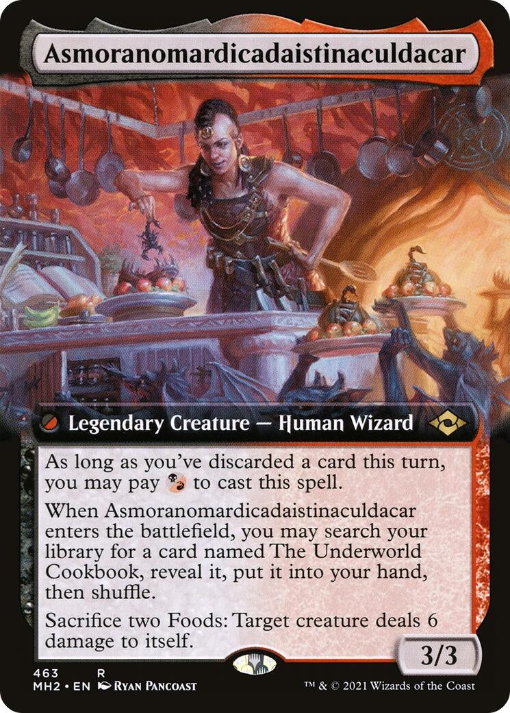 Image for Asmoranomardicadaistinaculdacar (Extended Art) (463) [Modern Horizons 2] - Magic: The Gathering