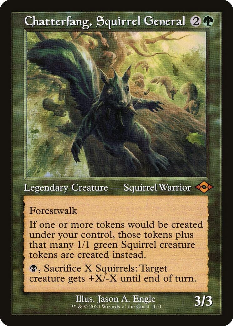 Image for Chatterfang, Squirrel General (Retro Frame) (410) [Modern Horizons 2] - Magic: The Gathering