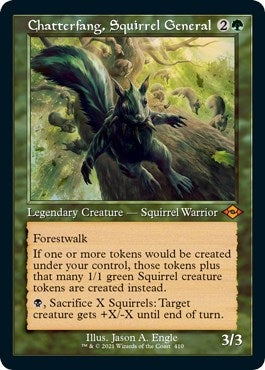 Image for Chatterfang, Squirrel General (Retro Frame) (Foil Etched) (410) [Modern Horizons 2] - Magic: The Gathering