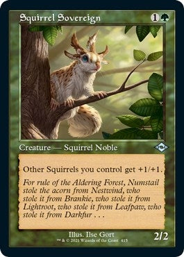 Image for Squirrel Sovereign (Retro Frame) (Foil Etched) (415) [Modern Horizons 2] - Magic: The Gathering