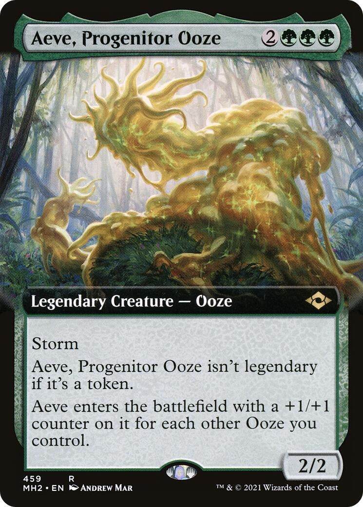 Image for Aeve, Progenitor Ooze (Extended Art) (459) [Modern Horizons 2] - Magic: The Gathering