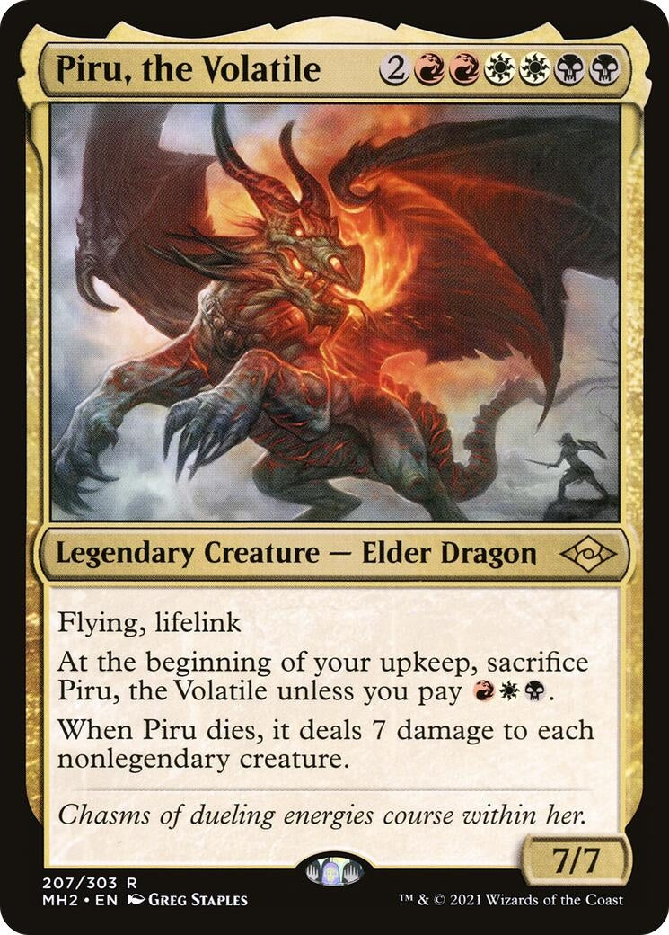 Image for Piru, the Volatile (207) [Modern Horizons 2] - Magic: The Gathering