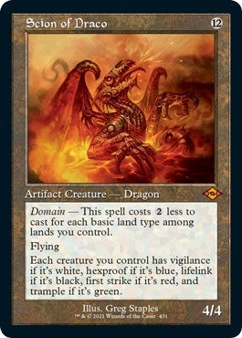 Image for Scion of Draco (Retro Frame) (Foil Etched) (431) [Modern Horizons 2] - Magic: The Gathering