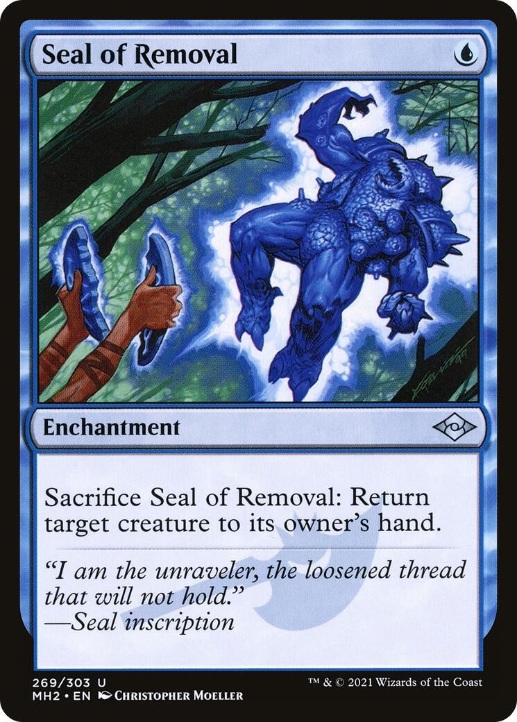 Image for Seal of Removal (269) [Modern Horizons 2] - Magic: The Gathering