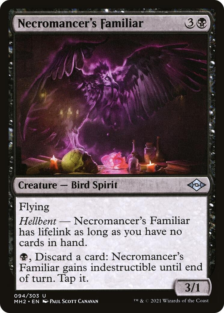 Image for Necromancer's Familiar (94) [Modern Horizons 2] - Magic: The Gathering