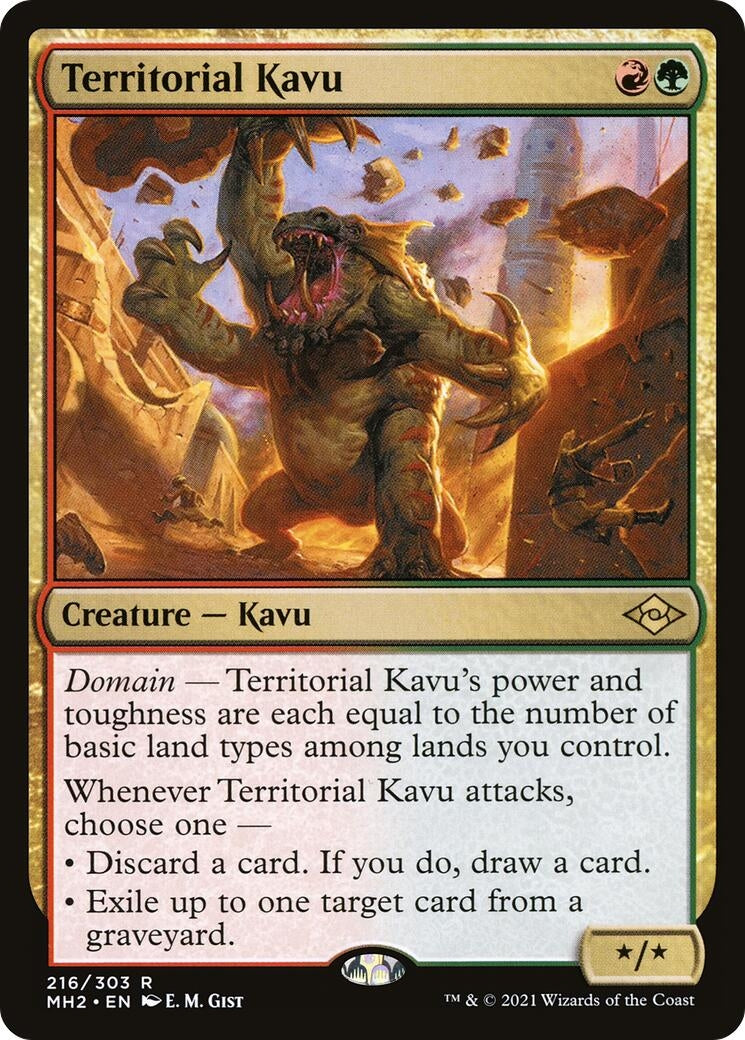 Image for Territorial Kavu (216) [Modern Horizons 2] - Magic: The Gathering