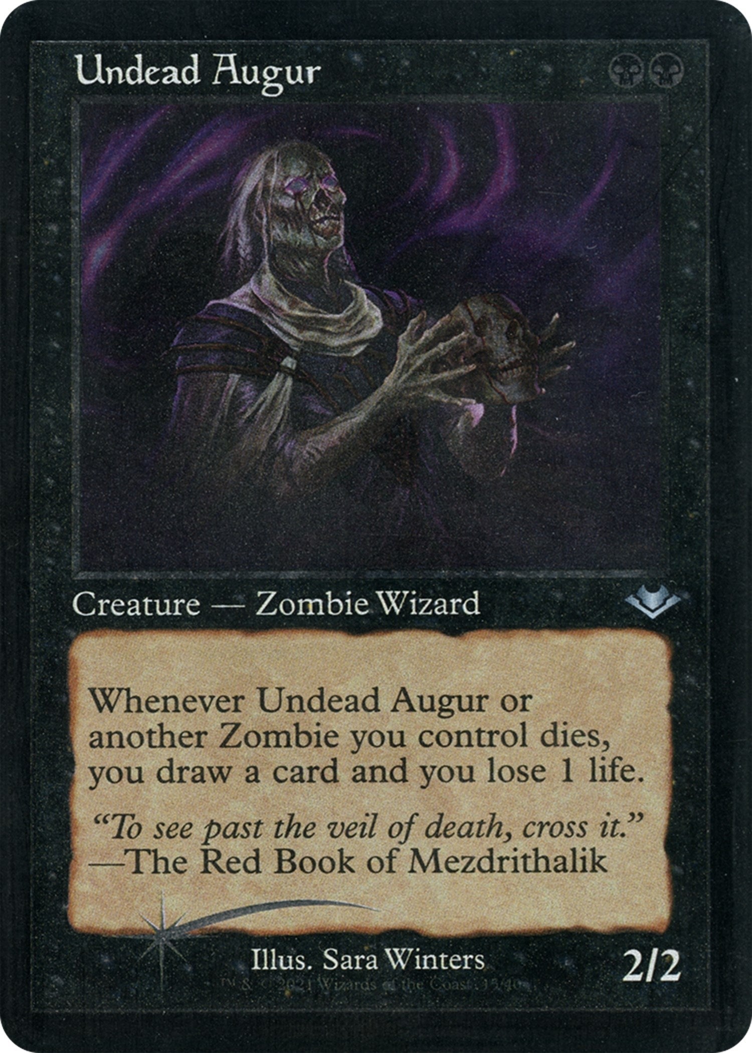 Image for Undead Augur (Retro Frame) (Foil Etched) (15) [Modern Horizons] - Magic: The Gathering