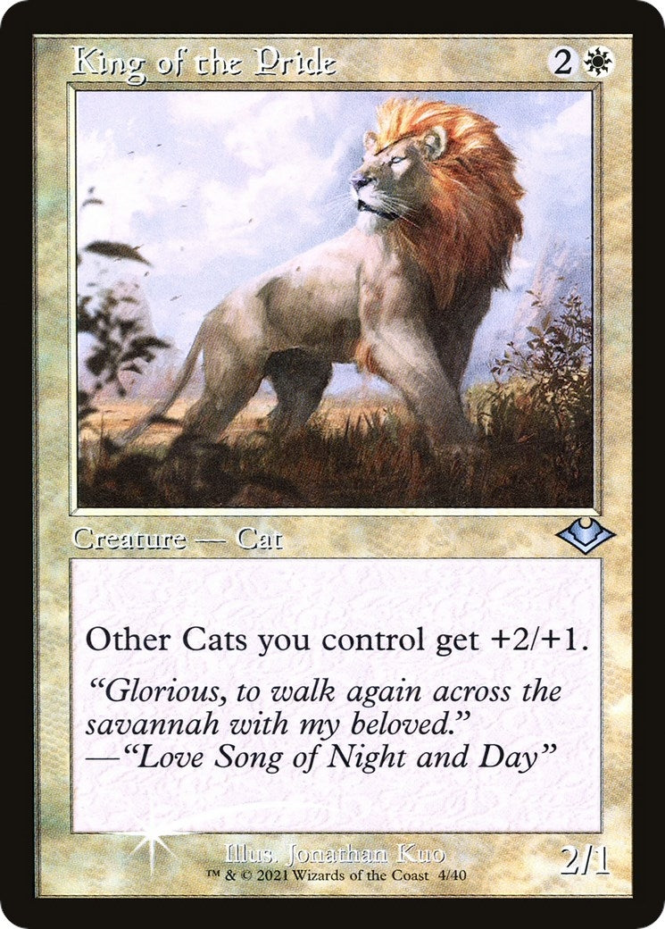 Image for King of the Pride (Retro Frame) (4) [Modern Horizons] - Magic: The Gathering