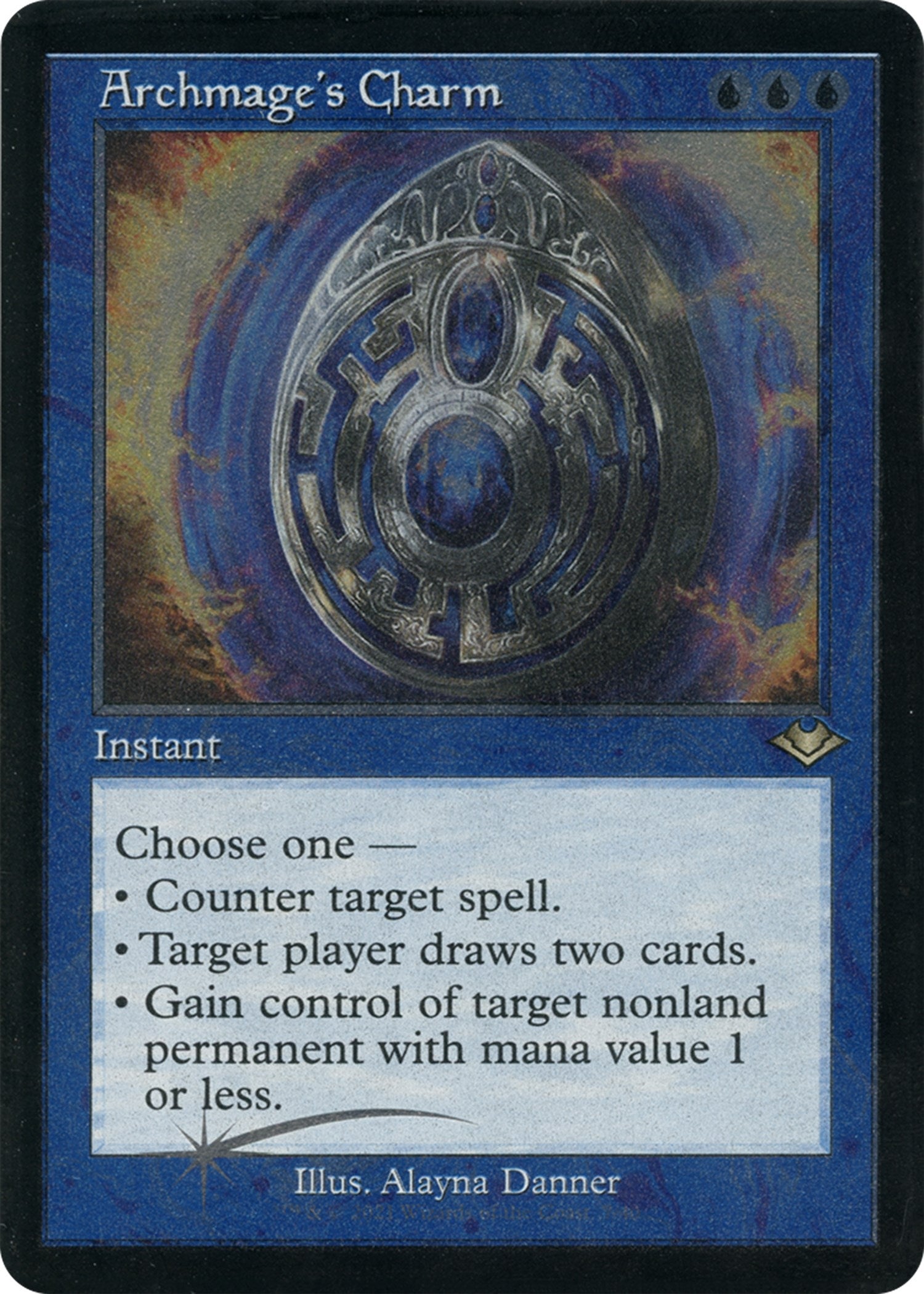 Image for Archmage's Charm (Retro Frame) (Foil Etched) (7) [Modern Horizons] - Magic: The Gathering