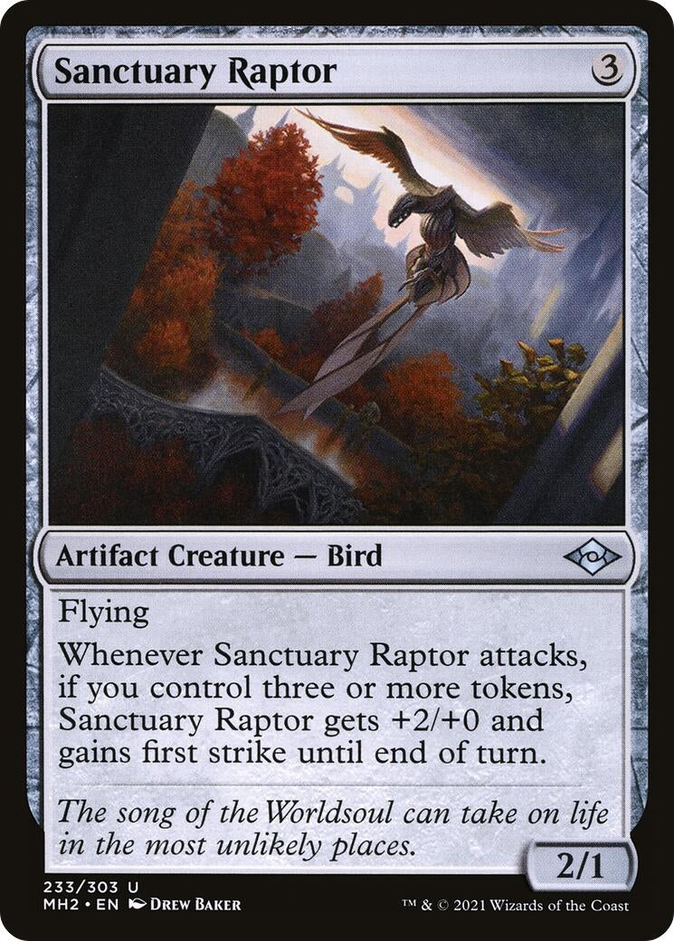 Image for Sanctuary Raptor (233) [Modern Horizons 2] - Magic: The Gathering