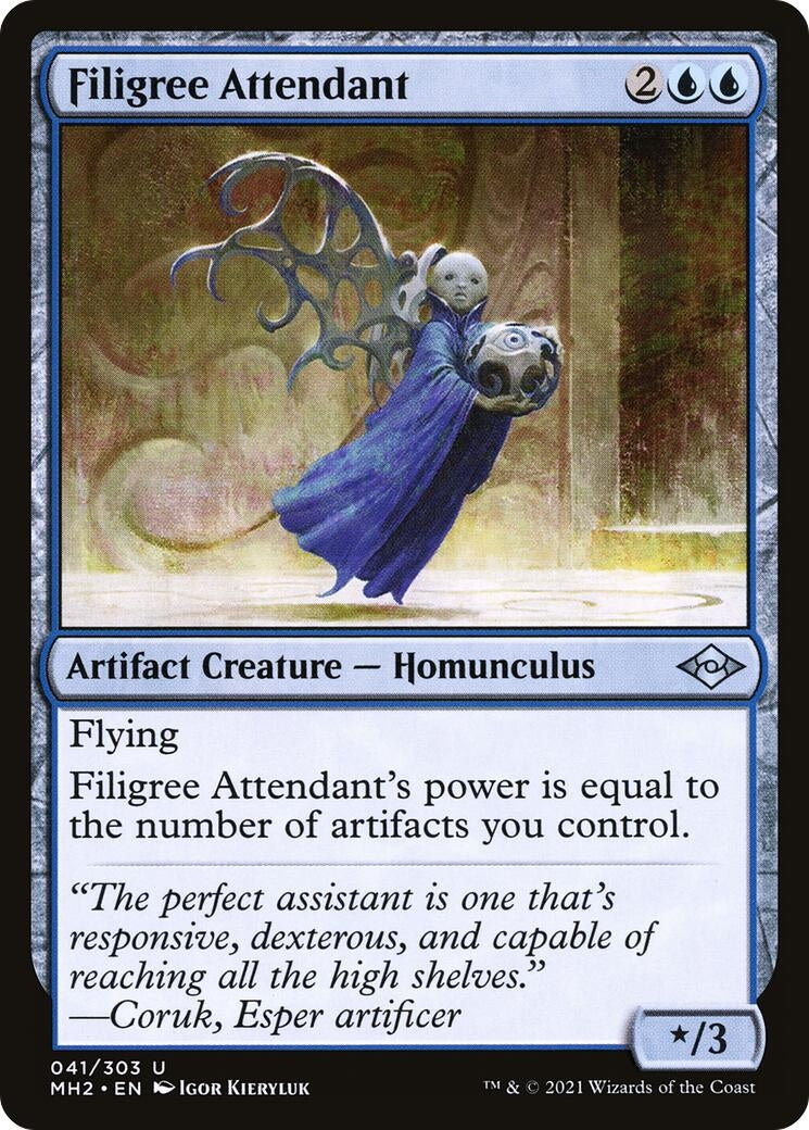 Image for Filigree Attendant (41) [Modern Horizons 2] - Magic: The Gathering