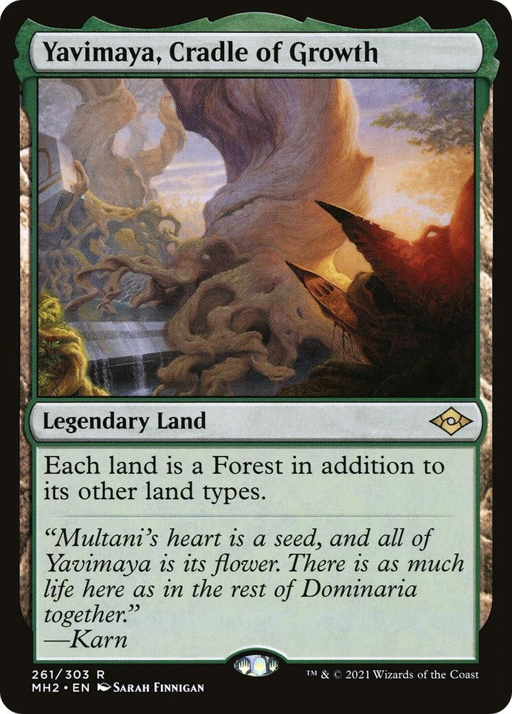 Image for Yavimaya, Cradle of Growth (261) [Modern Horizons 2] - Magic: The Gathering