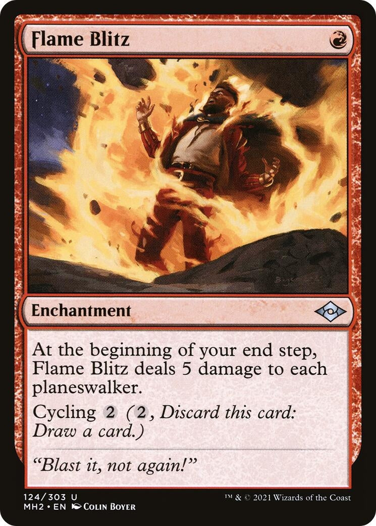 Image for Flame Blitz (124) [Modern Horizons 2] - Magic: The Gathering