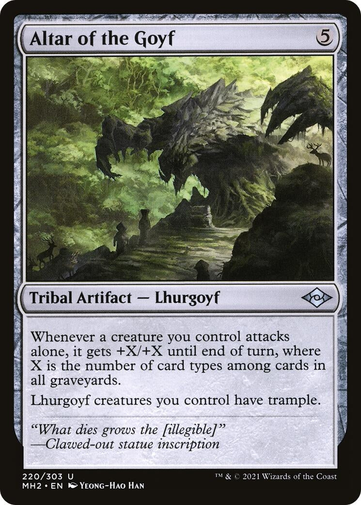 Image for Altar of the Goyf (220) [Modern Horizons 2] - Magic: The Gathering