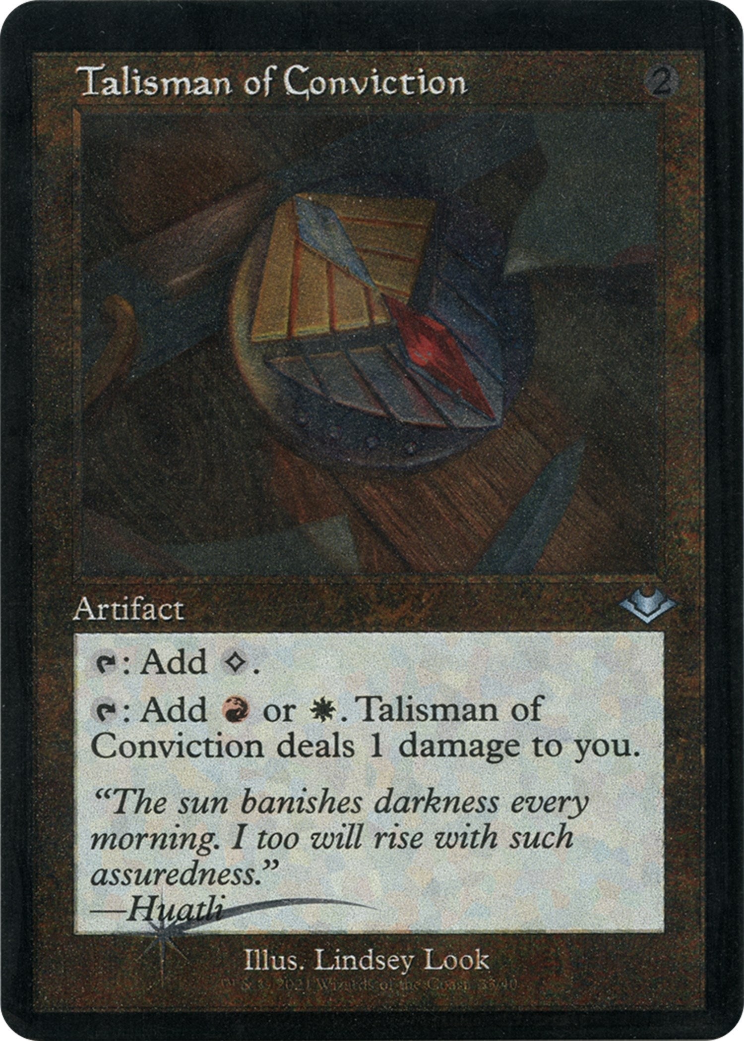 Image for Talisman of Conviction (Retro Frame) (Foil Etched) (33) [Modern Horizons] - Magic: The Gathering