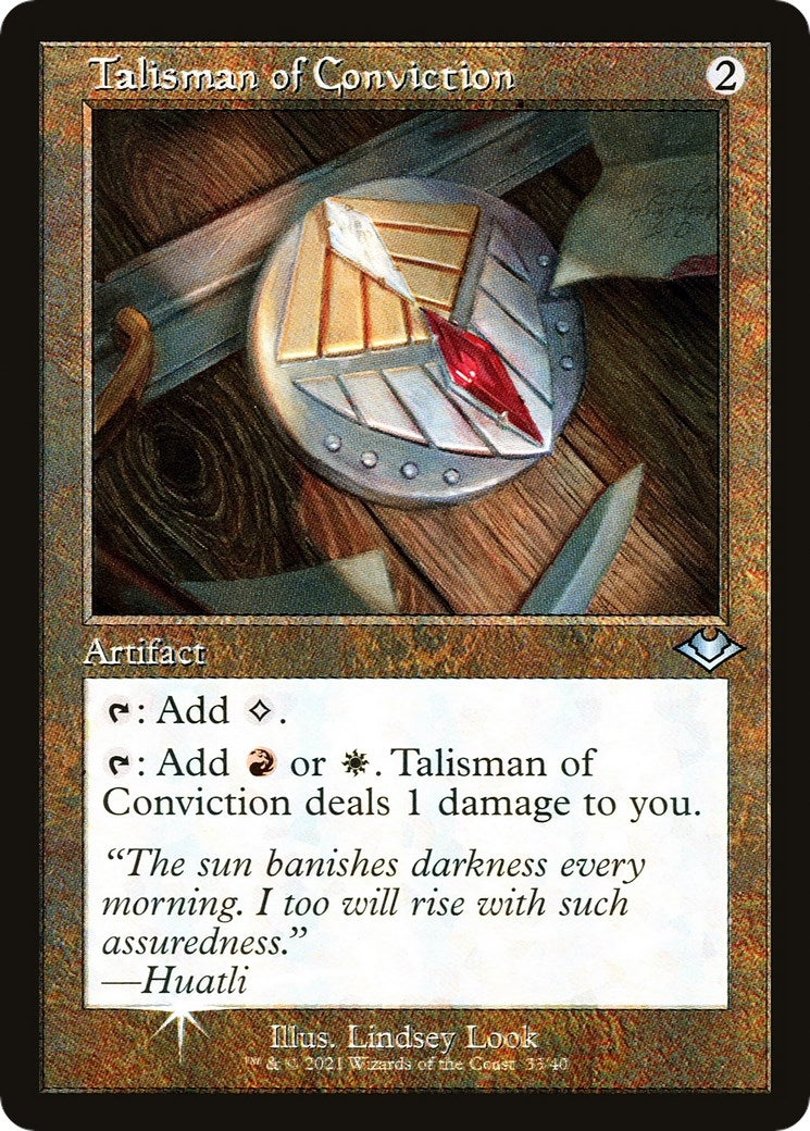 Image for Talisman of Conviction (Retro Frame) (33) [Modern Horizons] - Magic: The Gathering