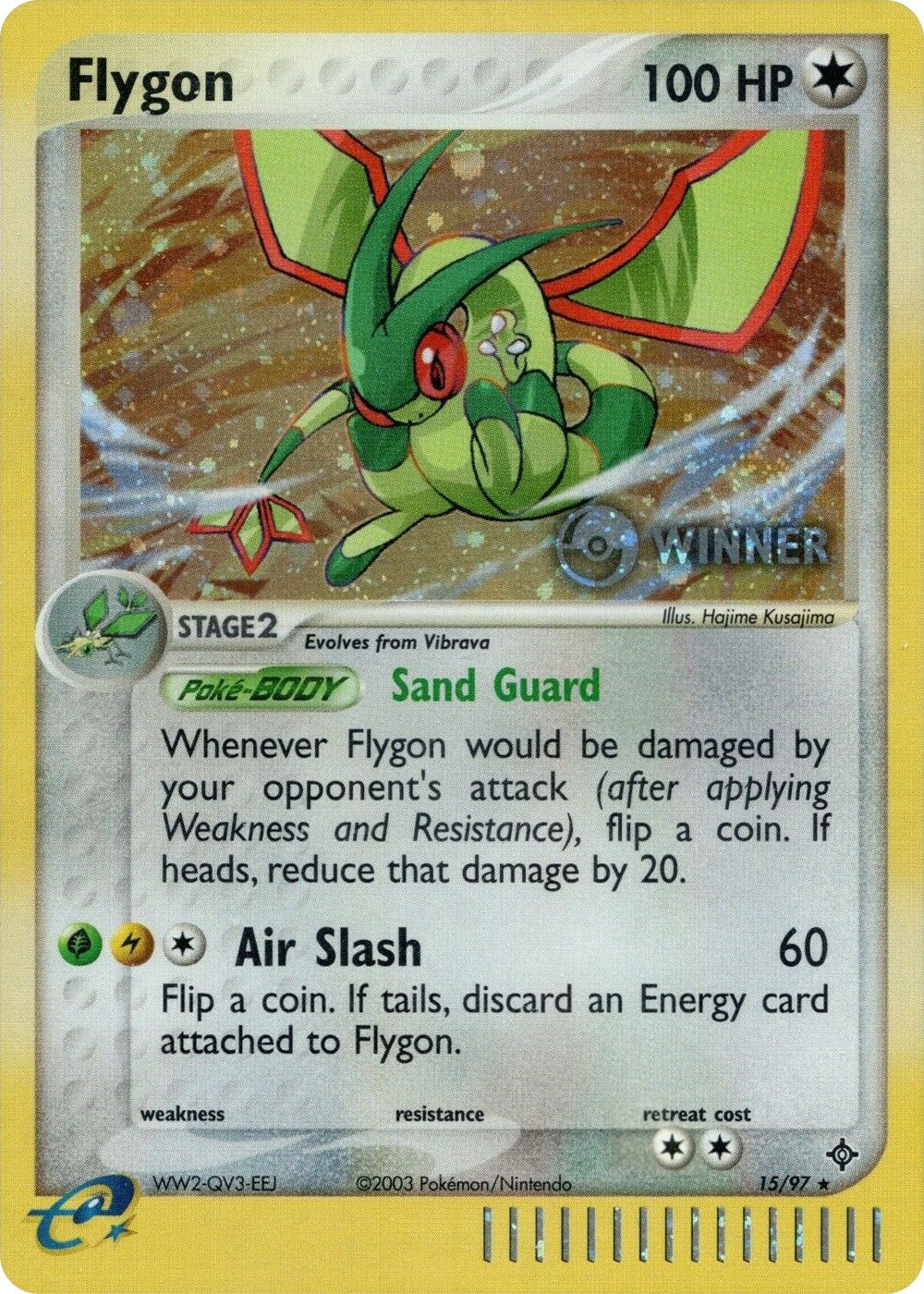 Image for Flygon - 15/97 (Pokemon League) [Winner] (015/097) [League & Championship Cards] - Pokemon