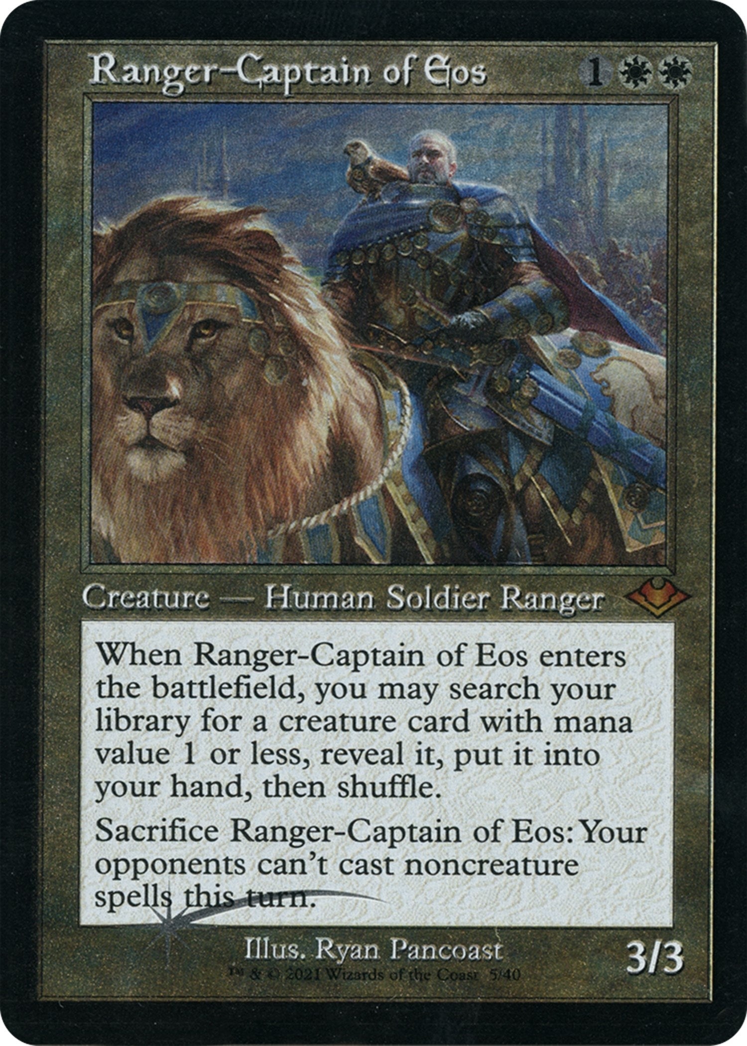 Image for Ranger-Captain of Eos (Retro Frame) (Foil Etched) (5) [Modern Horizons] - Magic: The Gathering