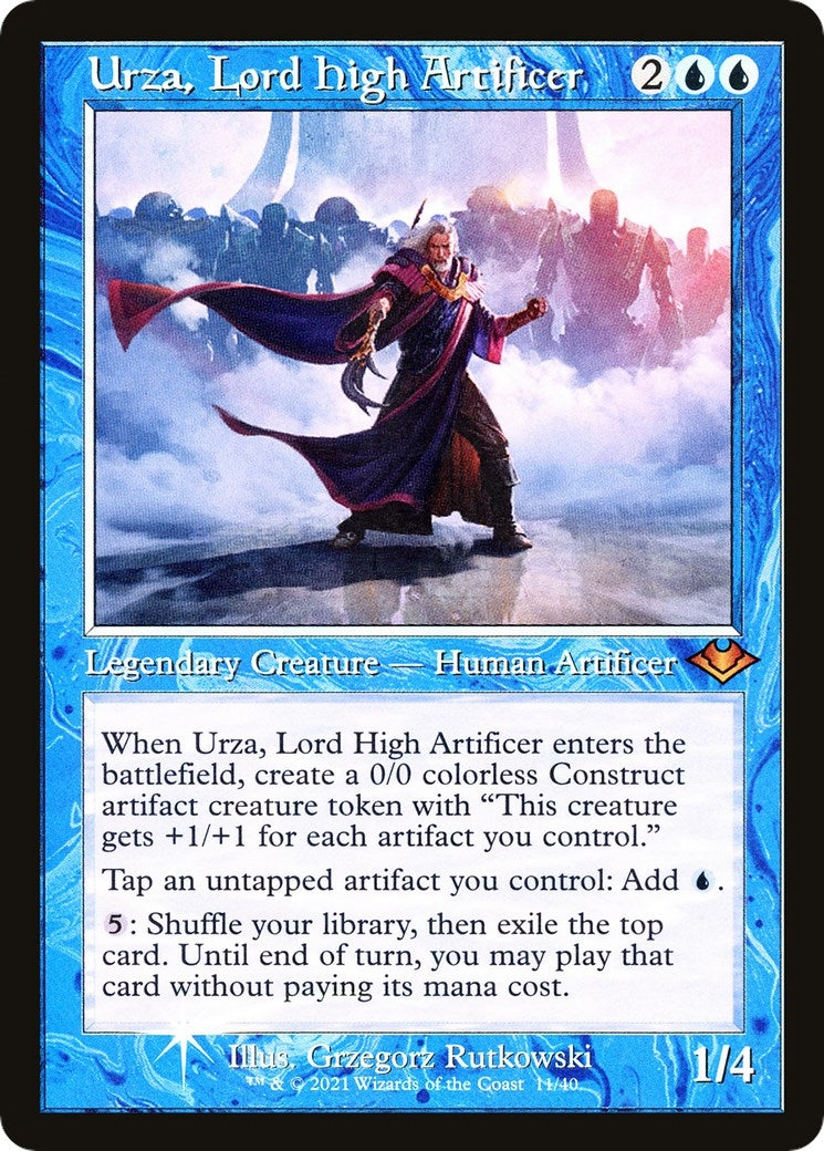 Image for Urza, Lord High Artificer (Retro Frame) (11) [Modern Horizons] - Magic: The Gathering