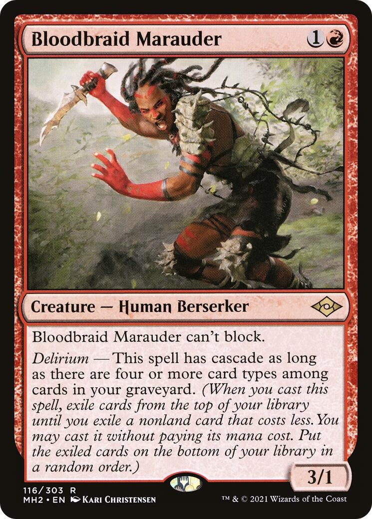 Image for Bloodbraid Marauder (116) [Modern Horizons 2] - Magic: The Gathering