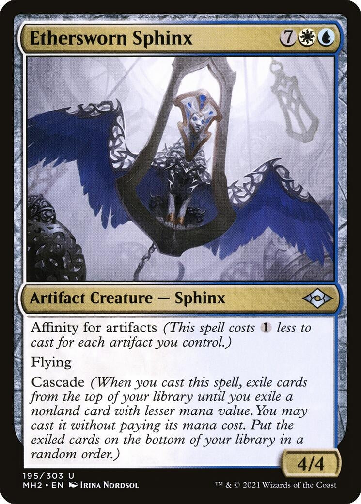 Image for Ethersworn Sphinx (195) [Modern Horizons 2] - Magic: The Gathering