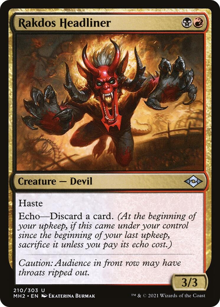 Image for Rakdos Headliner (210) [Modern Horizons 2] - Magic: The Gathering