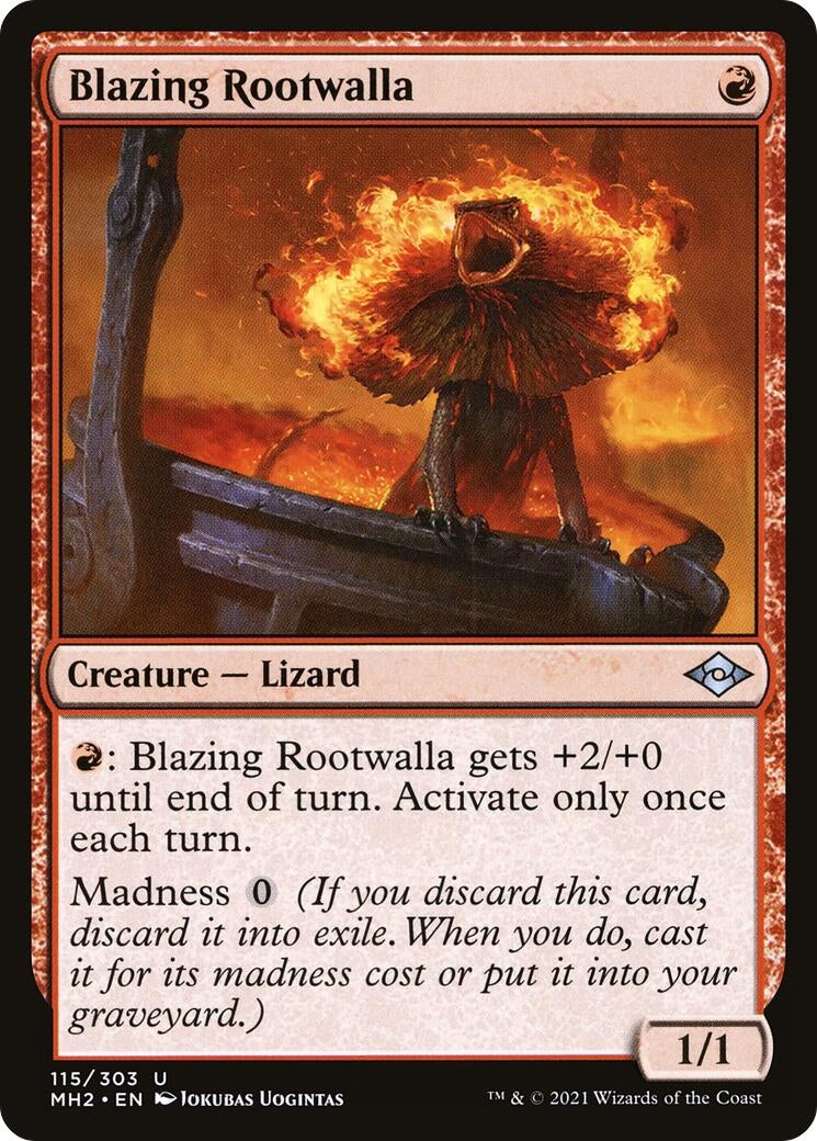 Image for Blazing Rootwalla (115) [Modern Horizons 2] - Magic: The Gathering
