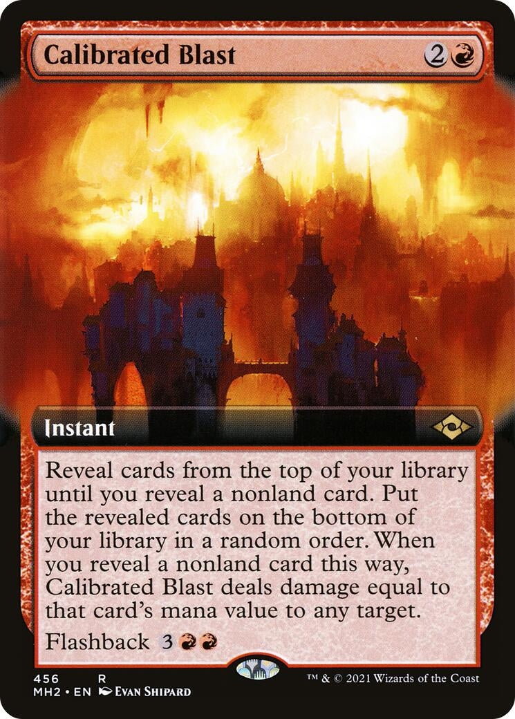 Image for Calibrated Blast (Extended Art) (456) [Modern Horizons 2] - Magic: The Gathering